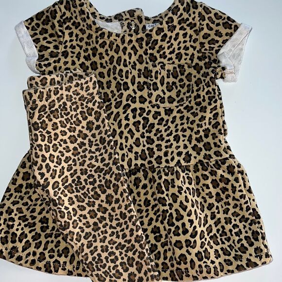 🛍 Cute Little Girls Animal Print Outfit size 3 months 🛍 - Picture 1 of 7